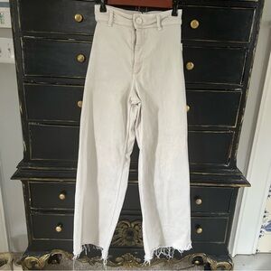 Zara high waisted wide leg jeans size 0